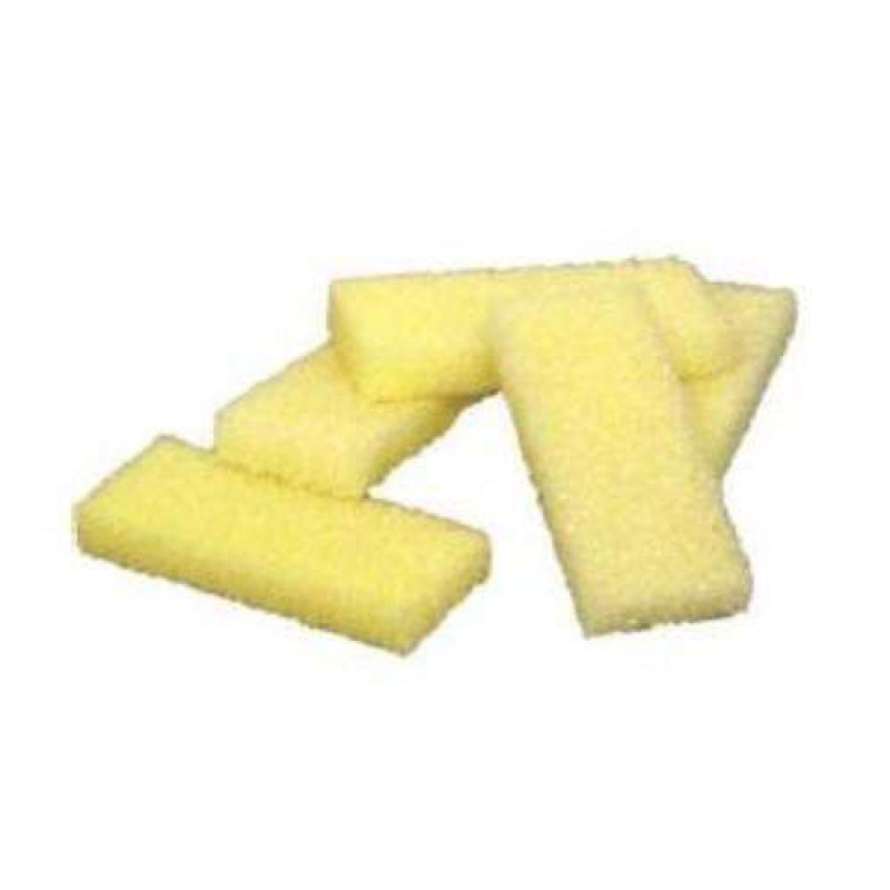 Cre8tion Disposable Mini Pumice Sponge, 28002, YELLOW, 400 pcs/box, 4boxes/case KK1214